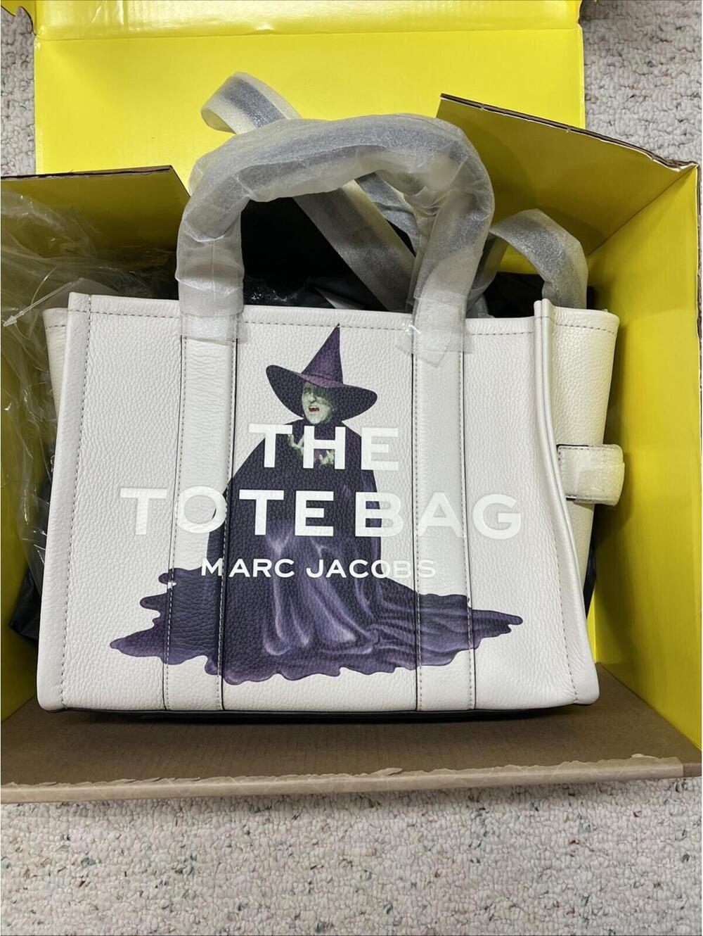 Marc Jacobs Wizard Of Oz Wicked Witch Graphic Leather Tote Bag
